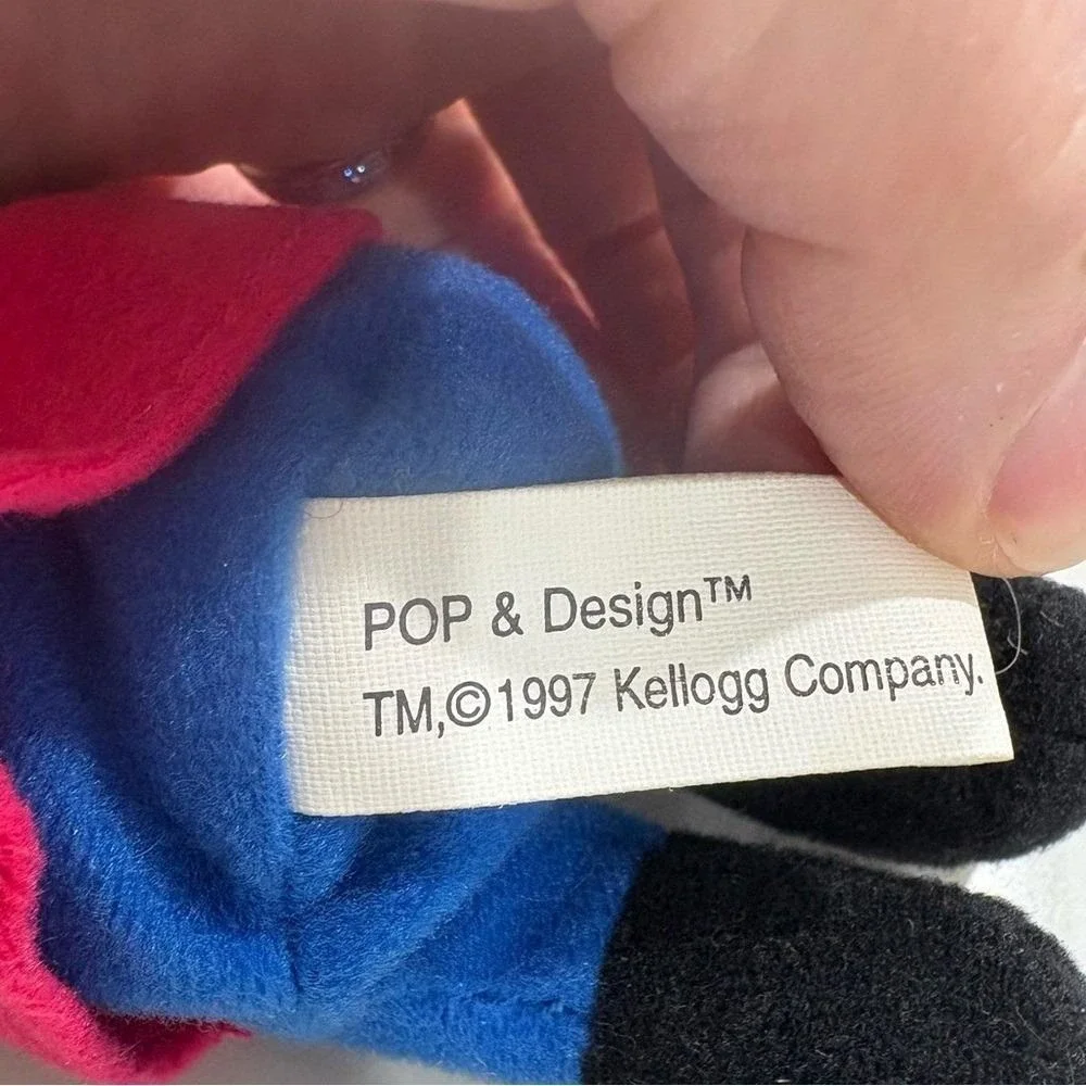 1997 Kellogg's Snap Crackle Pop Bean Bag Plush Rice Krispies NWT Set of 3